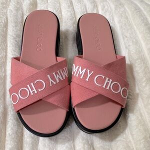 Jimmy Choo Pink slides